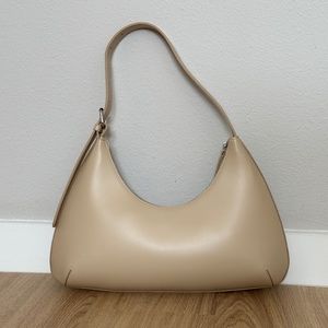 Oak & Fort small rounded shoulder bag in beige NWT